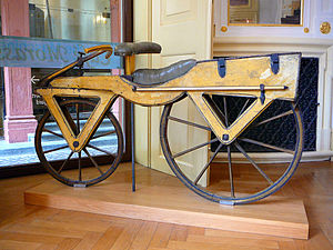 300px-Draisine_or_Laufmaschine,_around_1820._Archetype_of_the_Bicycle._Pic_01